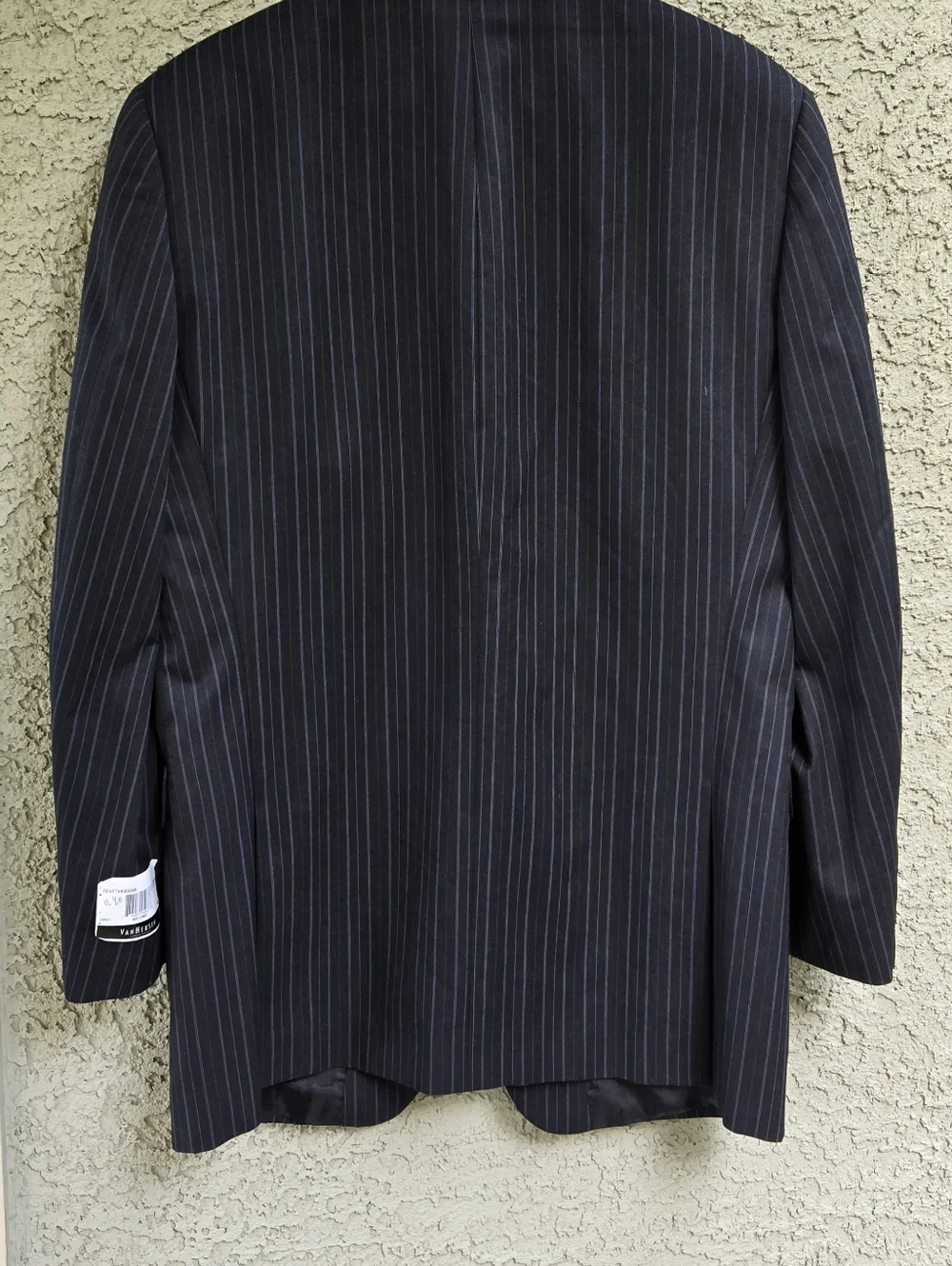 Van Heusen Men's Navy Pinstripe Blazer - Classic Tailored Suit Jacket